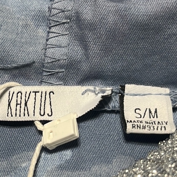 KAKTUS BLUE CAMOUFLAGE Stylish Cotton Blend HOODED JACKET, ARTISTIC, SIZE S/M - Picture 6 of 11